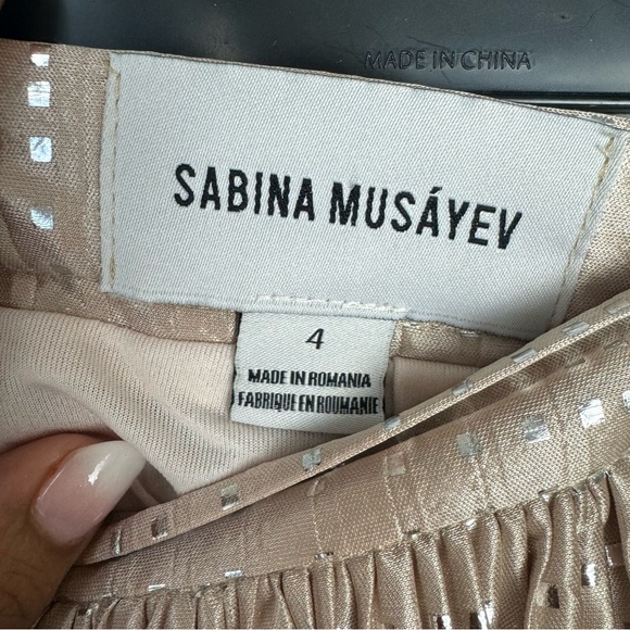 Sabina Musáyev x Anthro Cassia Shine Midi Skirt Size 4 - Picture 3 of 7